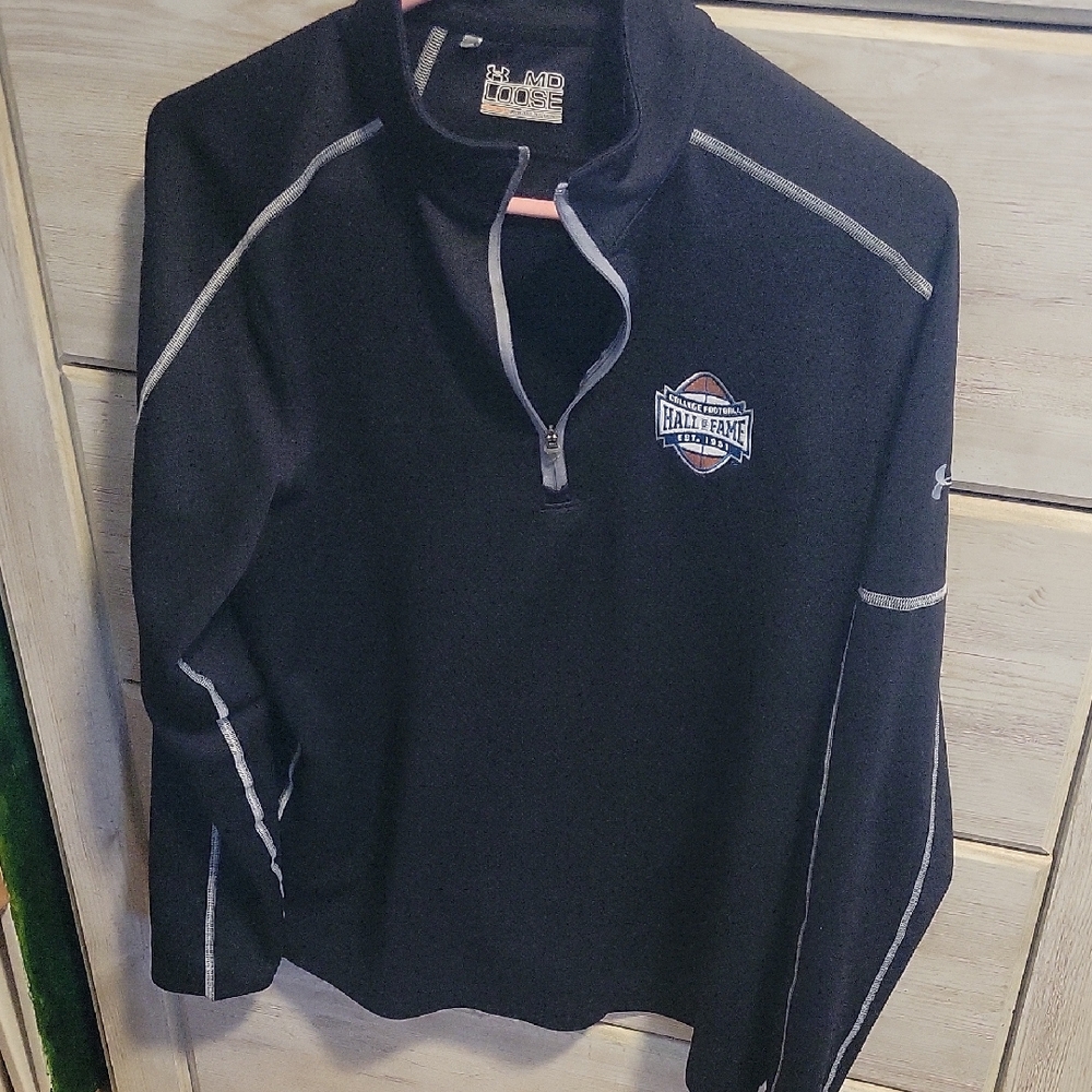 Under Armour Black Zip-Up Fleece College Football hall of fame